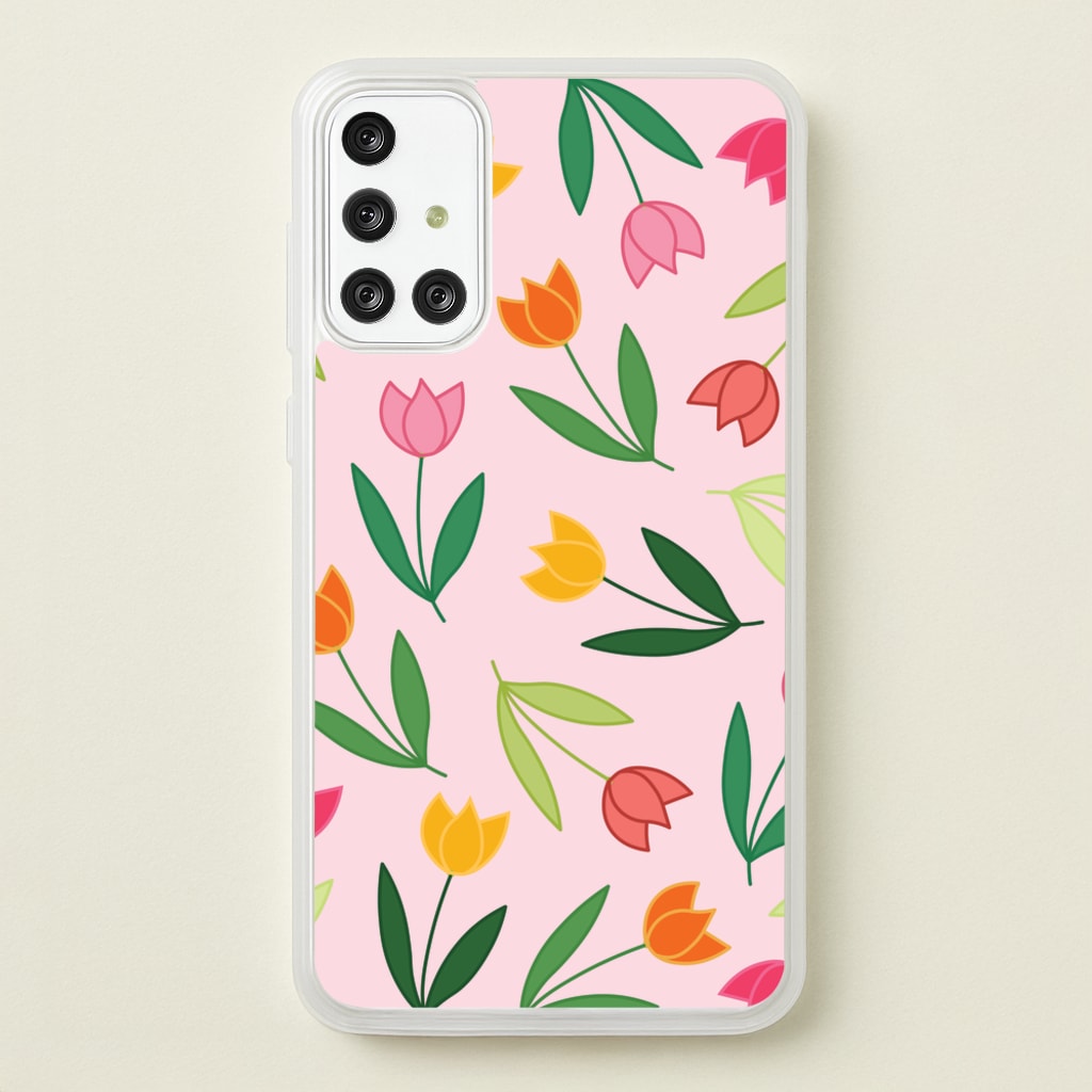 Tulips - Spring Patterns - Spring Phone Case for Galaxy A71
