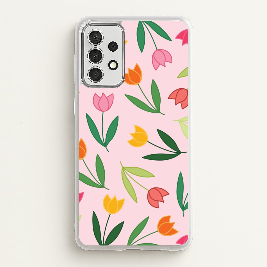 Tulips - Spring Patterns - Spring Phone Case for Galaxy A52 / A52s