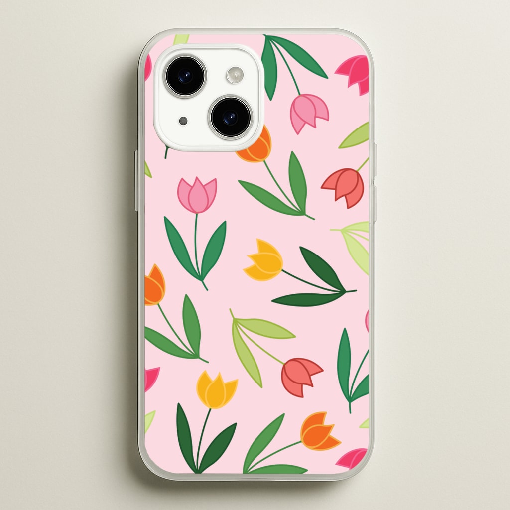 Tulips - Spring Patterns - Spring Phone Case for iPhone 14