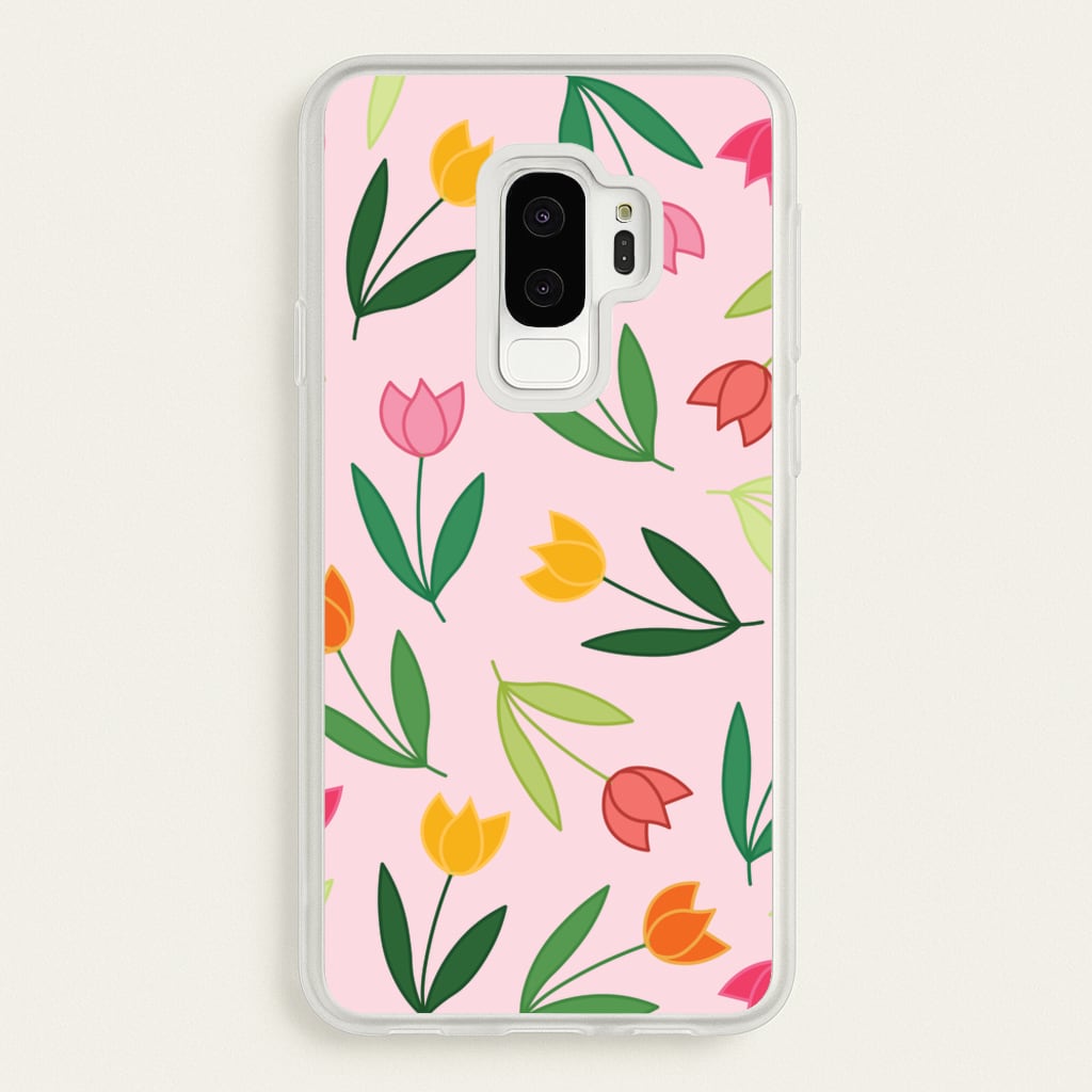 Tulips - Spring Patterns - Spring Phone Case for Galaxy S9 Plus