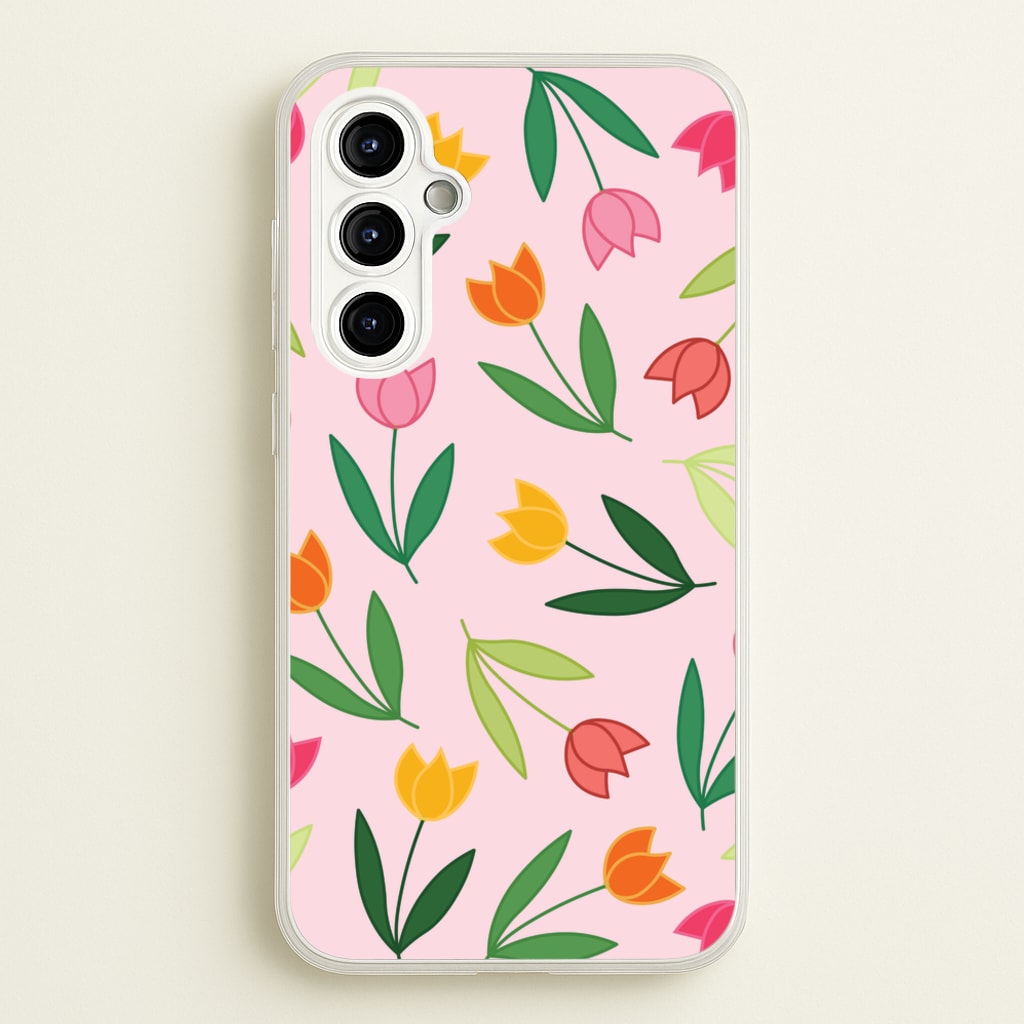 Tulips - Spring Patterns - Spring Phone Case for Galaxy A54