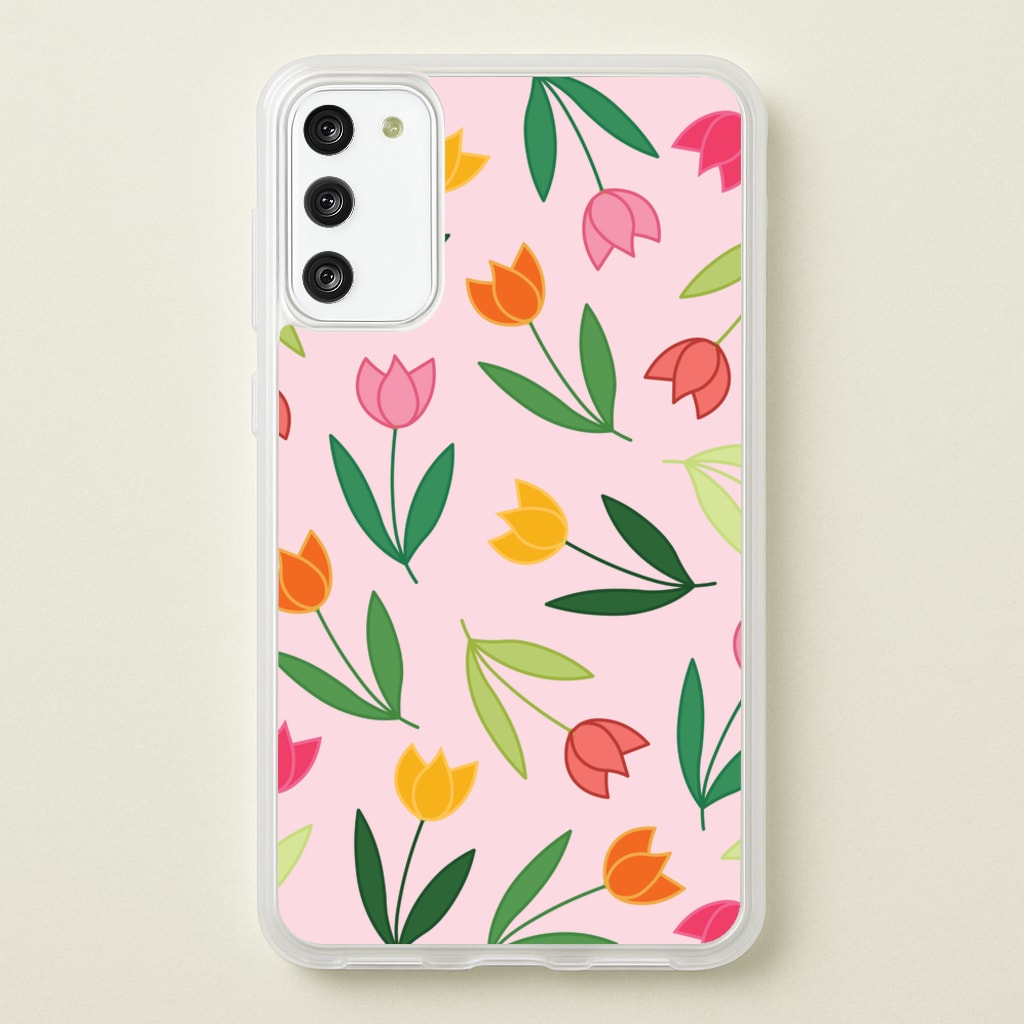 Tulips - Spring Patterns - Spring Phone Case for Galaxy S20FE