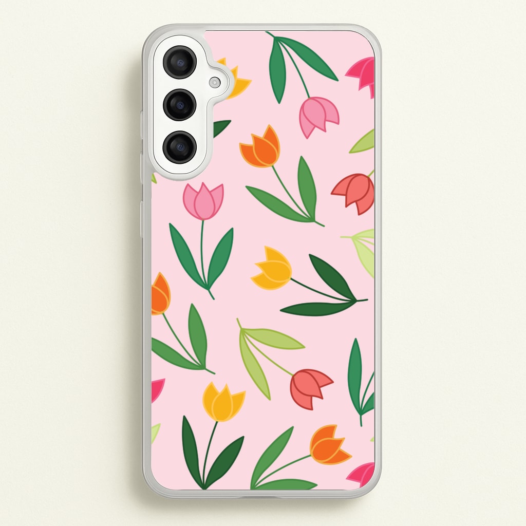 Tulips - Spring Patterns - Spring Phone Case for Galaxy A36