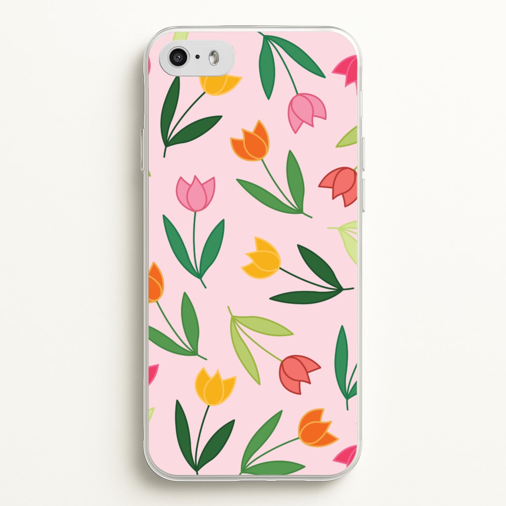 Tulips - Spring Patterns - Spring Phone Case for iPhone 5 / 5s / SE 2016