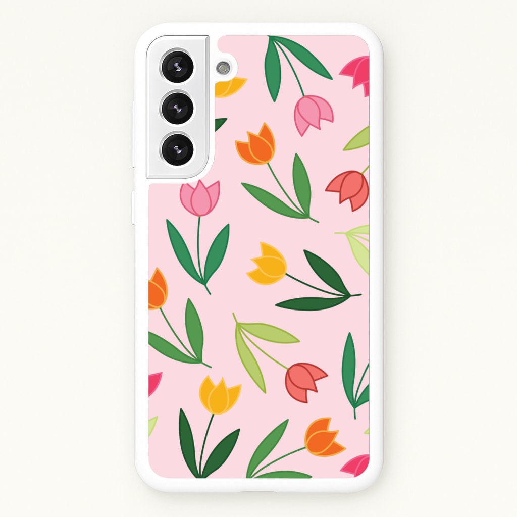 Tulips - Spring Patterns - Spring Phone Case for Galaxy S22 Plus
