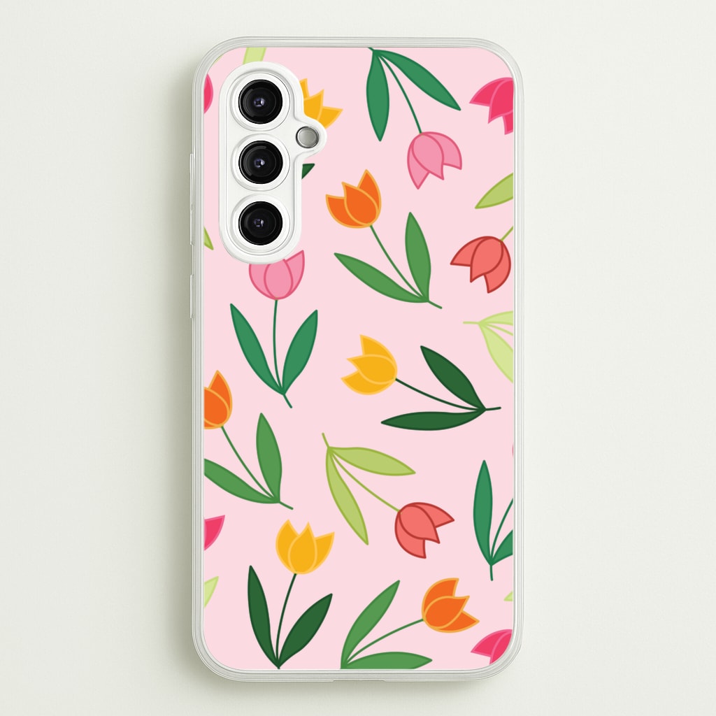 Tulips - Spring Patterns - Spring Phone Case for Galaxy A14