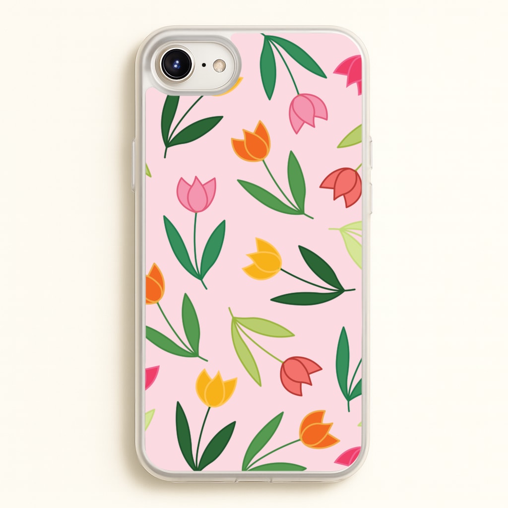 Tulips - Spring Patterns - Spring Phone Case for iPhone 6 Plus / 7 Plus / 8 Plus