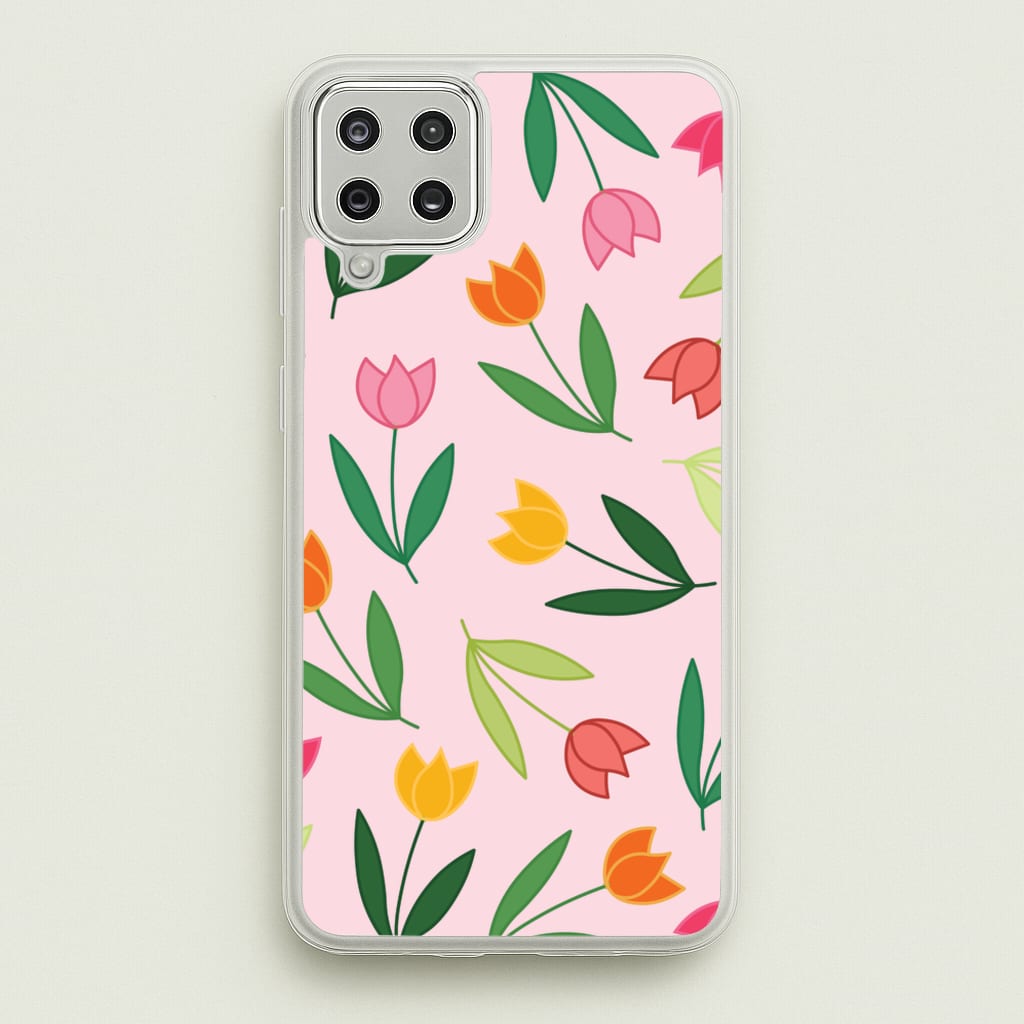 Tulips - Spring Patterns - Spring Phone Case for Galaxy A12