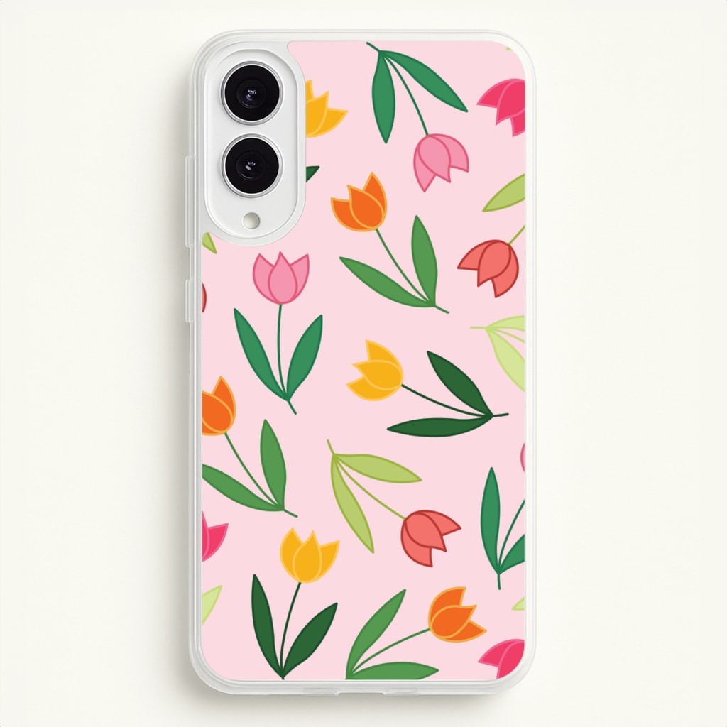 Tulips - Spring Patterns - Spring Phone Case for Galaxy S25 Edge
