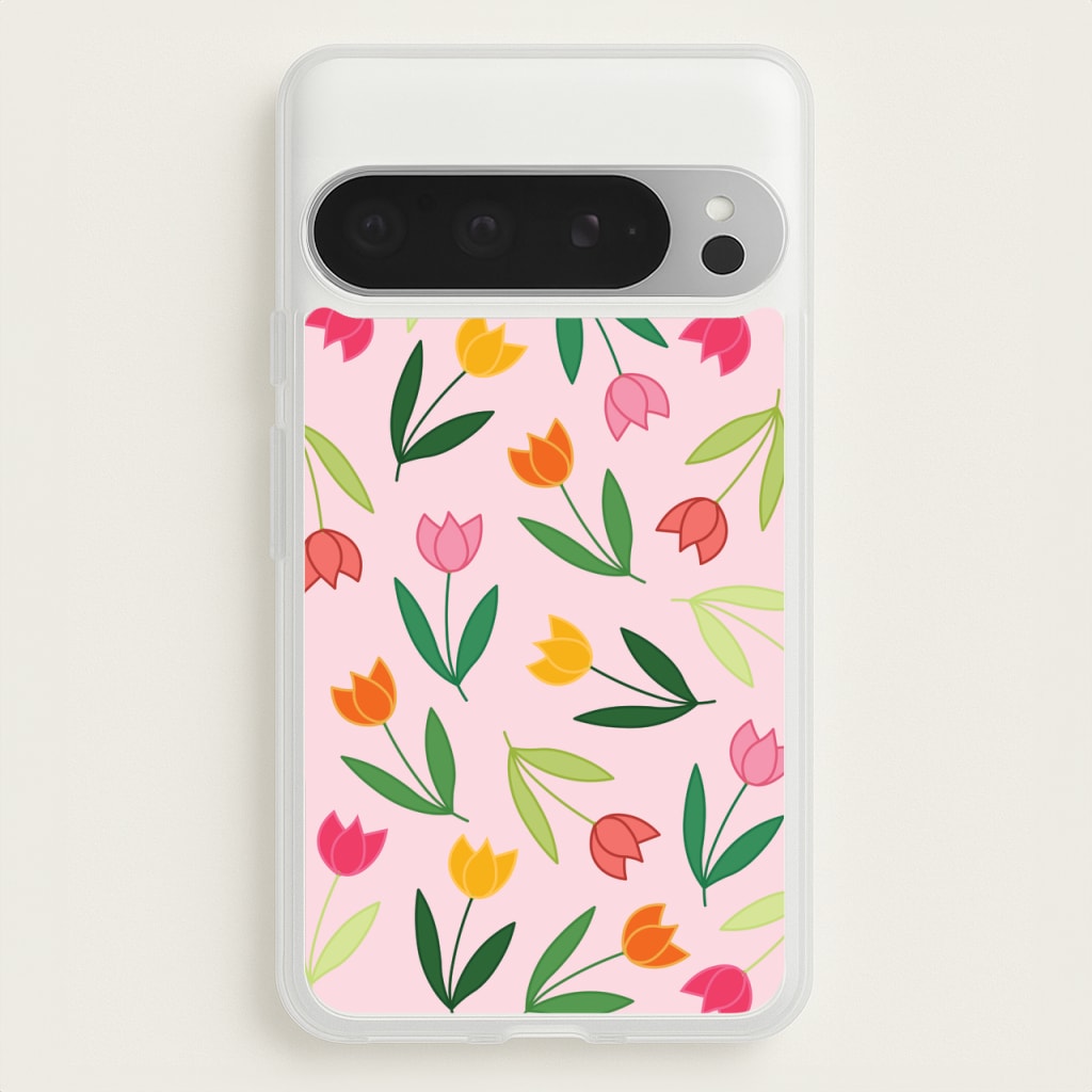 Tulips - Spring Patterns - Spring Phone Case for Google Pixel 9 Pro XL