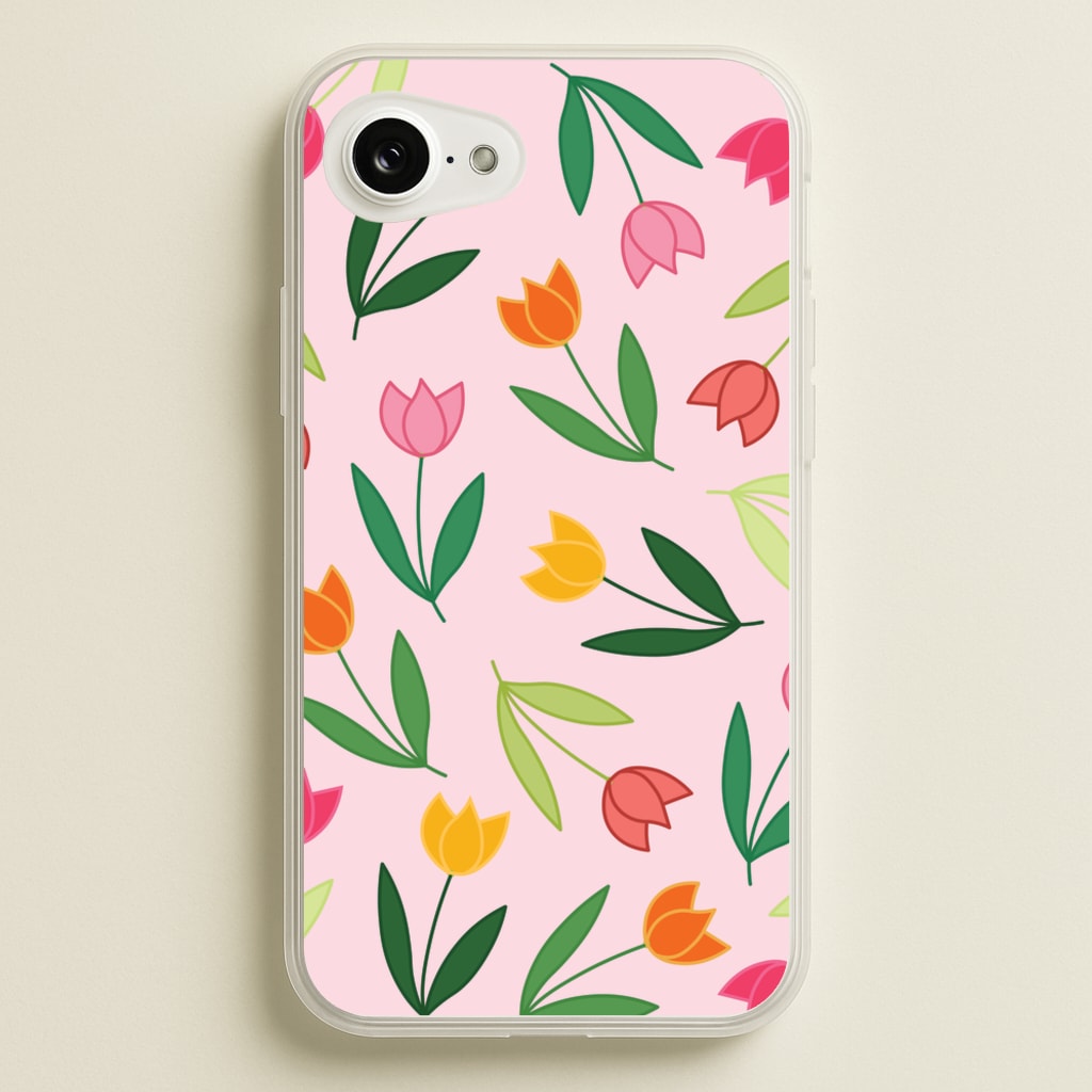 Tulips - Spring Patterns - Spring Phone Case for iPhone 16e