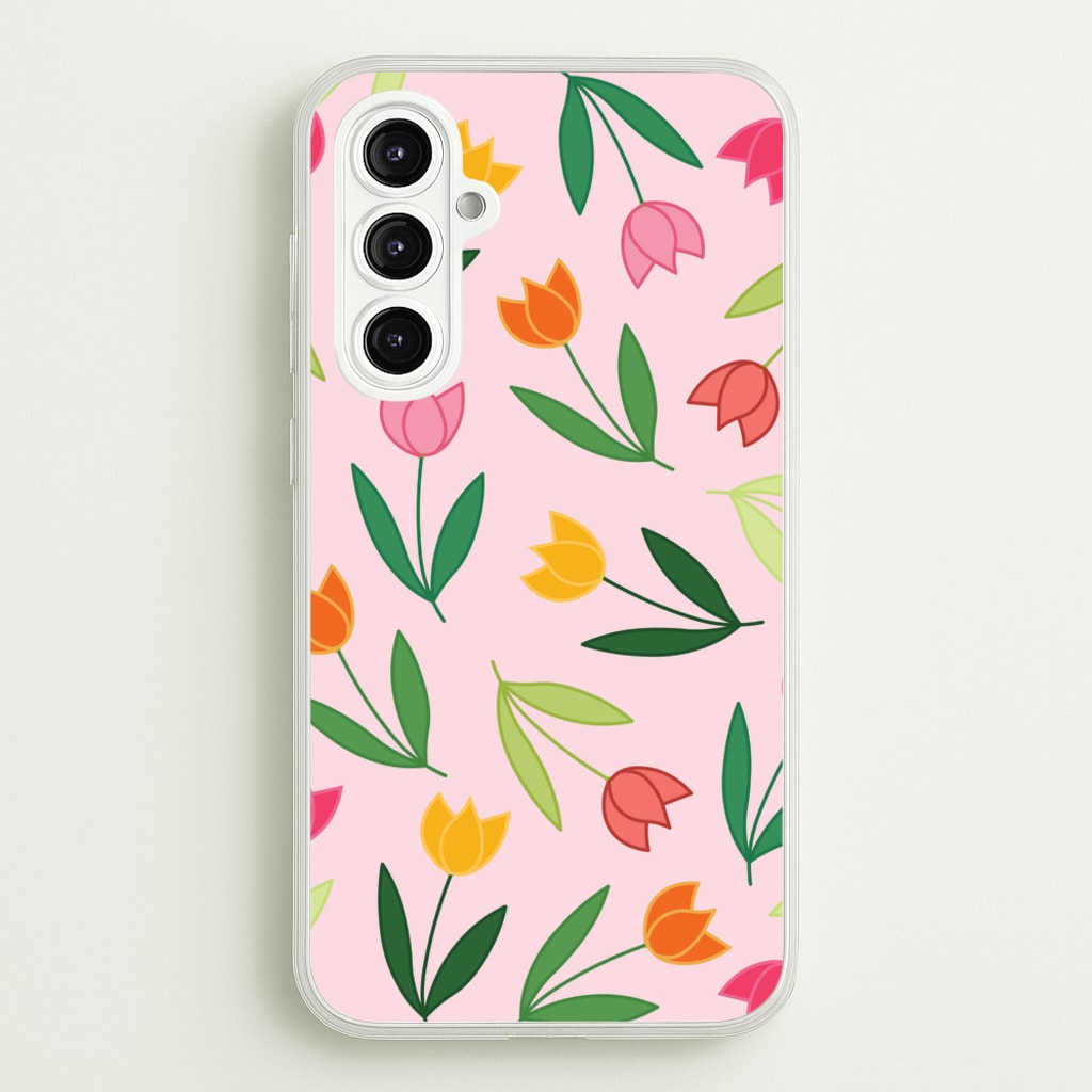 Tulips - Spring Patterns - Spring Phone Case for Galaxy A16