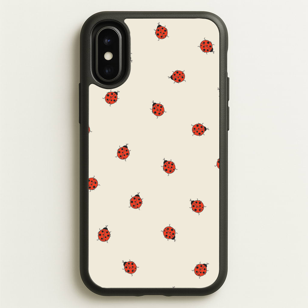 Ladybirds - Spring Patterns - Spring Phone Case for iPhone X / XS
