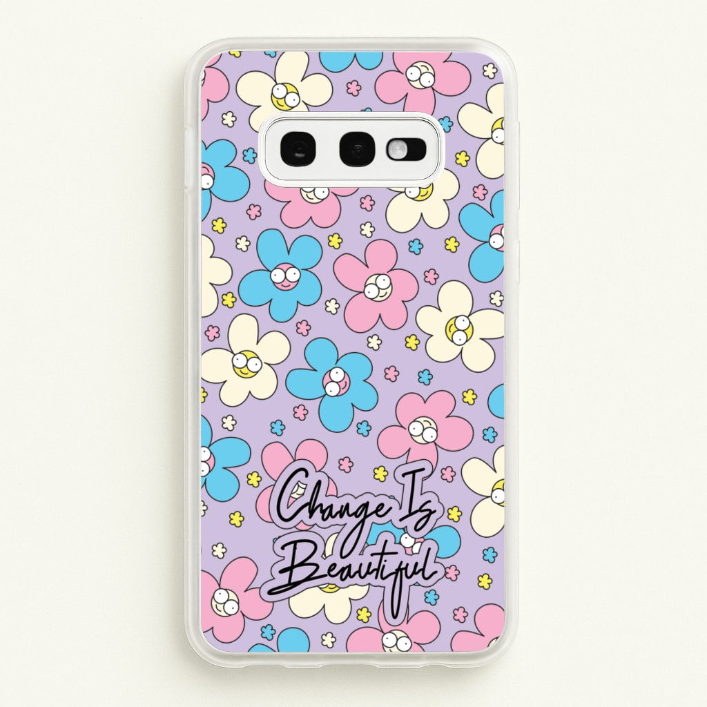Happy Flowers Pattern - Spring Phone Case for Galaxy S10e