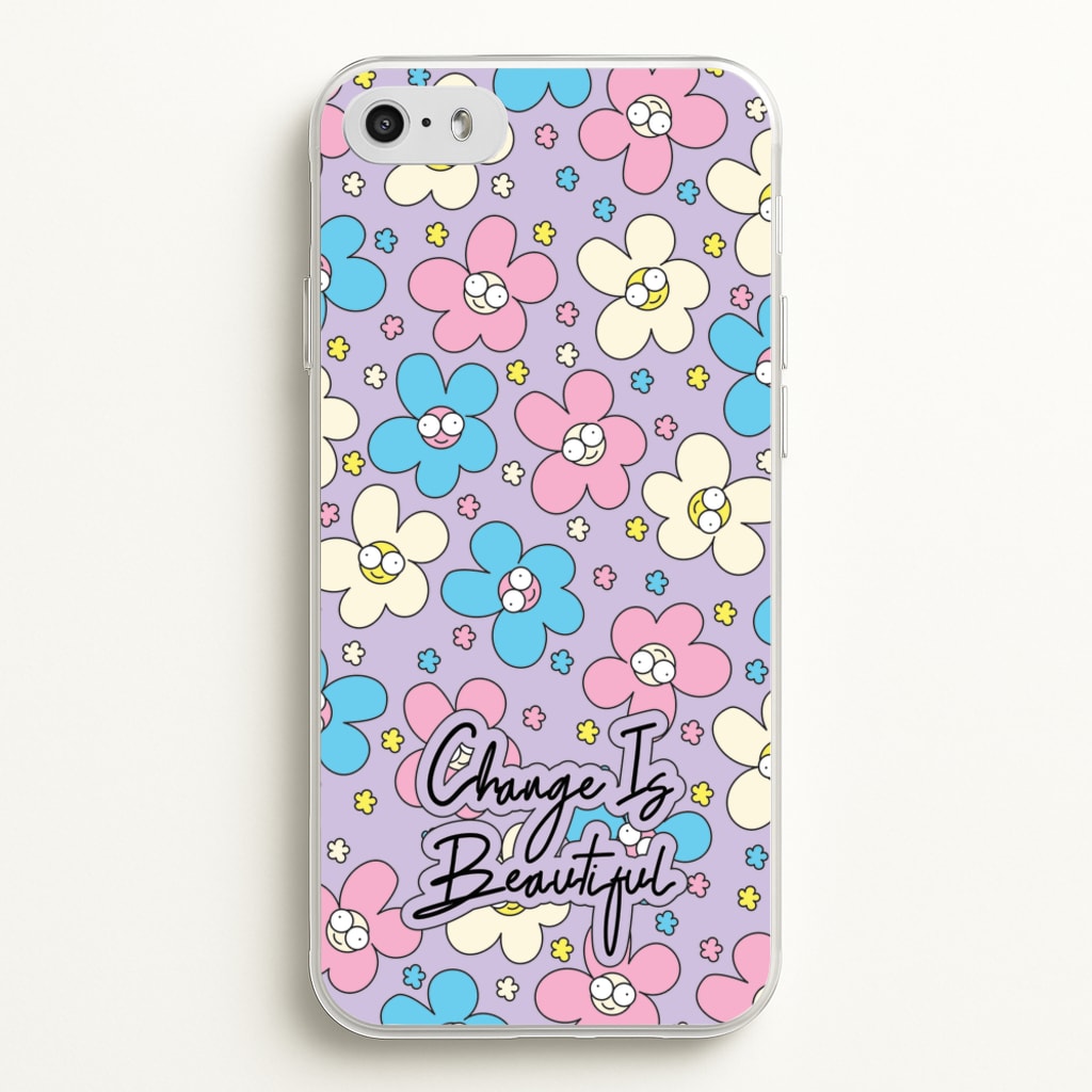 Happy Flowers Pattern - Spring Phone Case for iPhone 5 / 5s / SE 2016