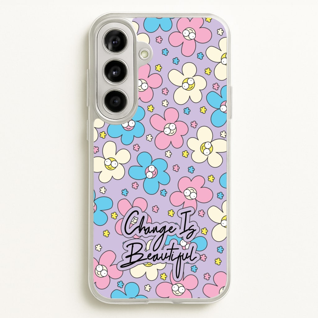 Happy Flowers Pattern - Spring Phone Case for Galaxy A56