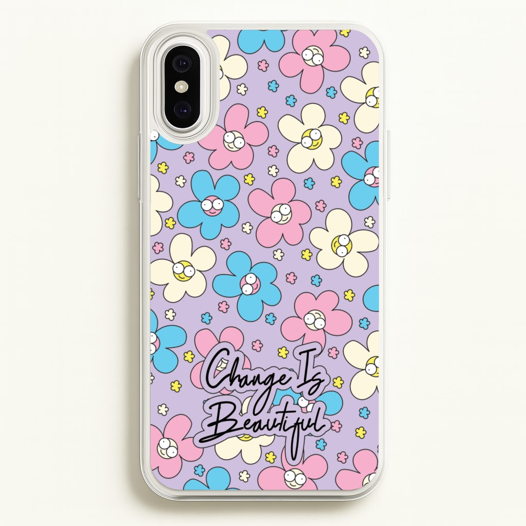 Happy Flowers Pattern - Spring Phone Case for iPhone XS Max