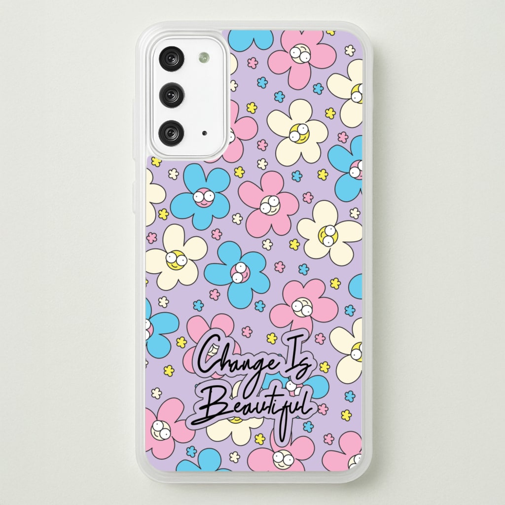 Happy Flowers Pattern - Spring Phone Case for Galaxy Note 20