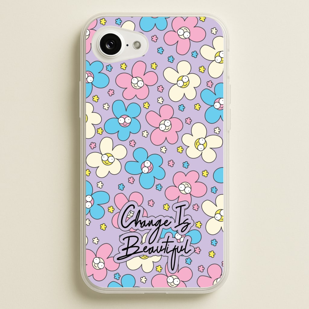 Happy Flowers Pattern - Spring Phone Case for iPhone 16e