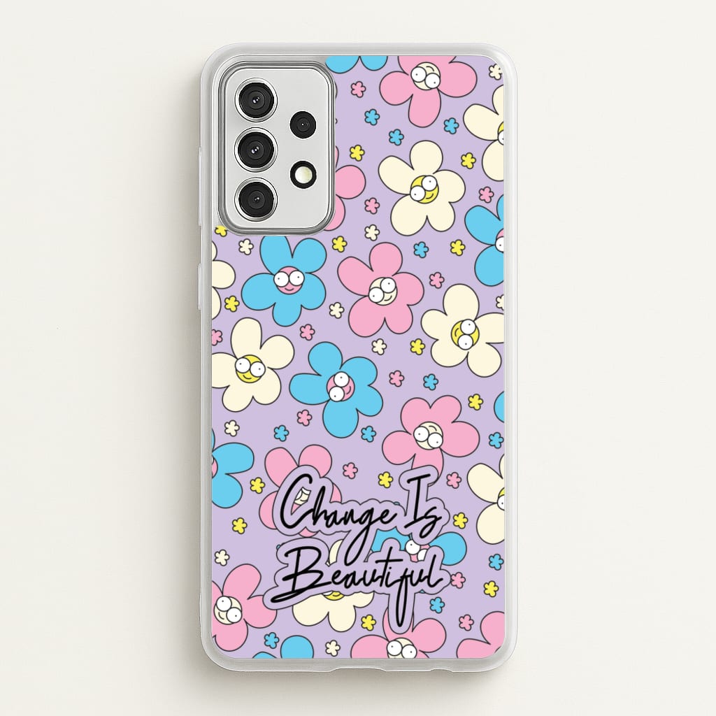 Happy Flowers Pattern - Spring Phone Case for Galaxy A52 / A52s