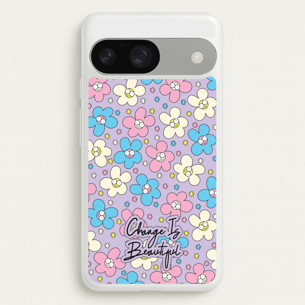 Happy Flowers Pattern - Spring Phone Case for Google Pixel 9 / 9 Pro