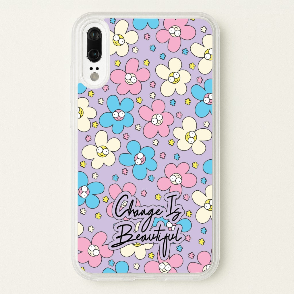 Happy Flowers Pattern - Spring Phone Case for Huawei P20