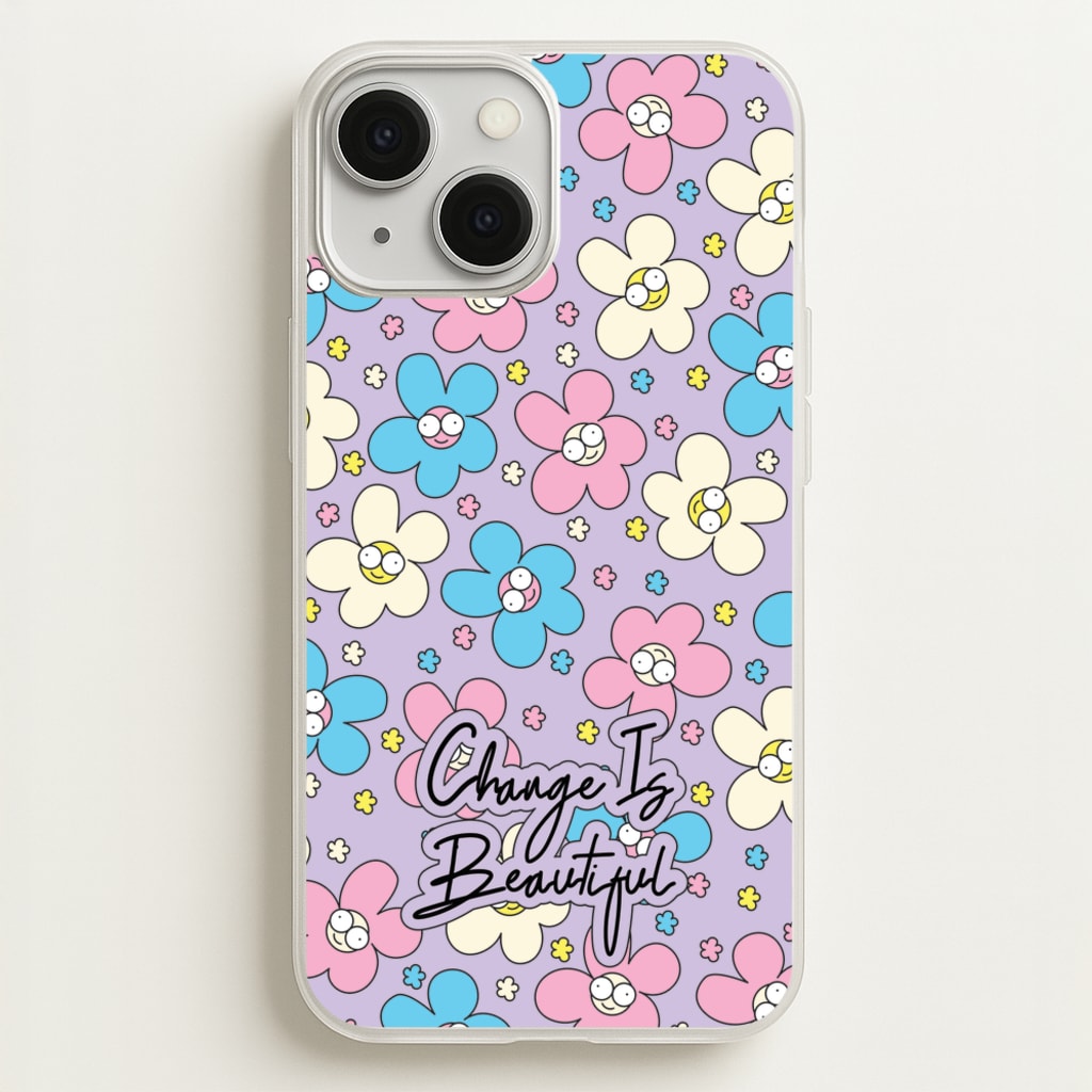 Happy Flowers Pattern - Spring Phone Case for iPhone 13