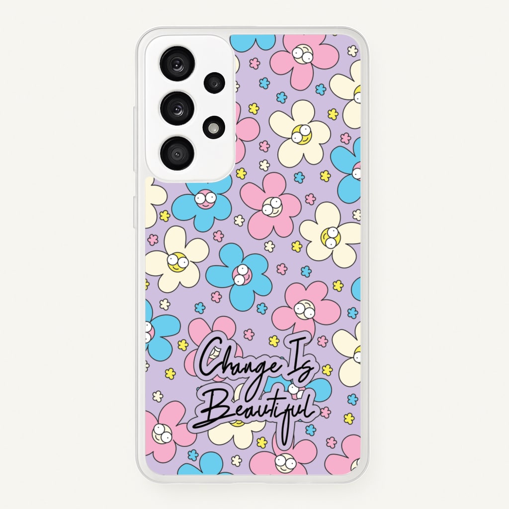Happy Flowers Pattern - Spring Phone Case for Galaxy A33