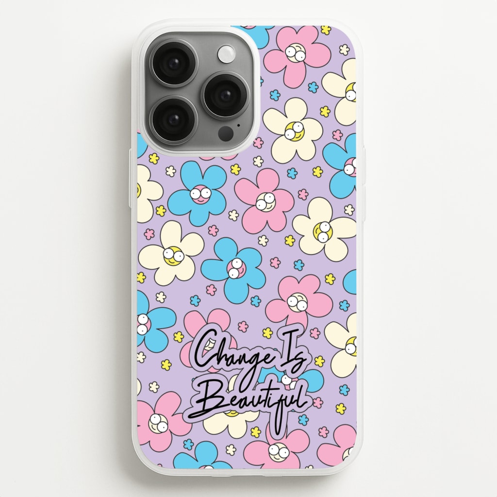 Happy Flowers Pattern - Spring Phone Case for iPhone 13 Pro Max