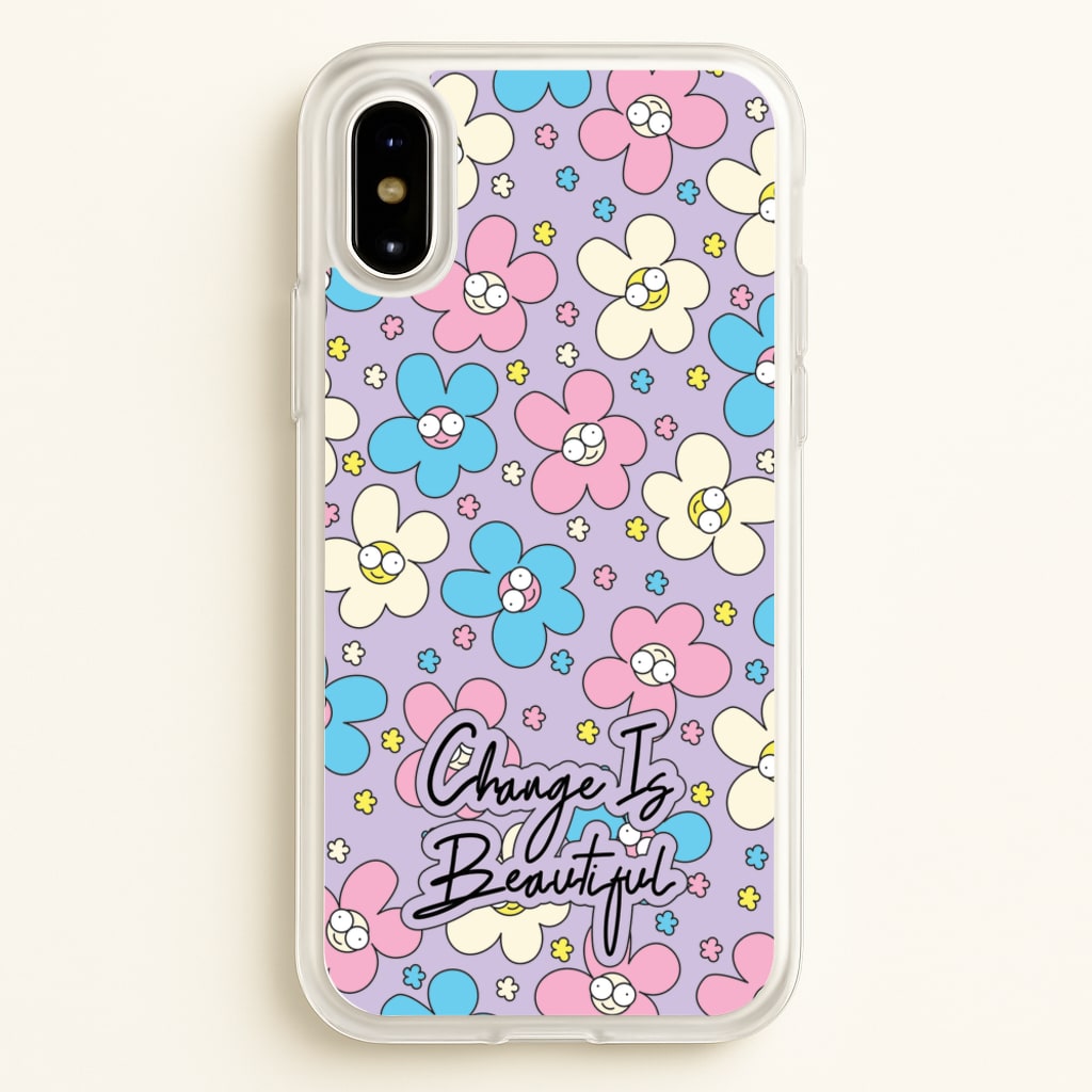 Happy Flowers Pattern - Spring Phone Case for iPhone X / XS