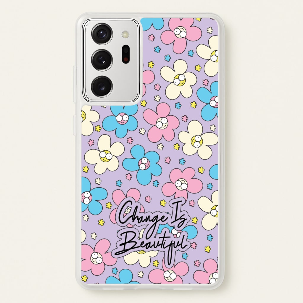 Happy Flowers Pattern - Spring Phone Case for Galaxy Note 20 Ultra