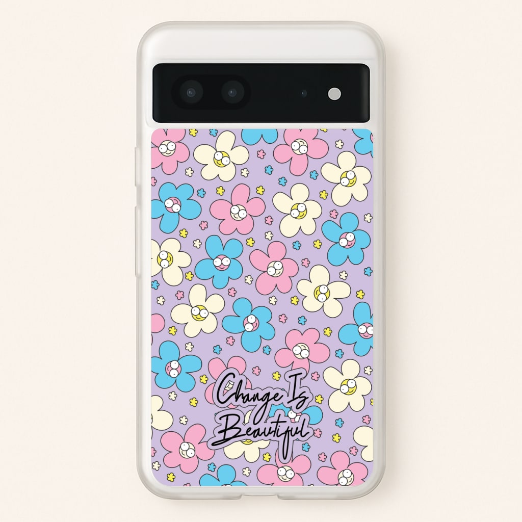 Happy Flowers Pattern - Spring Phone Case for Google Pixel 7