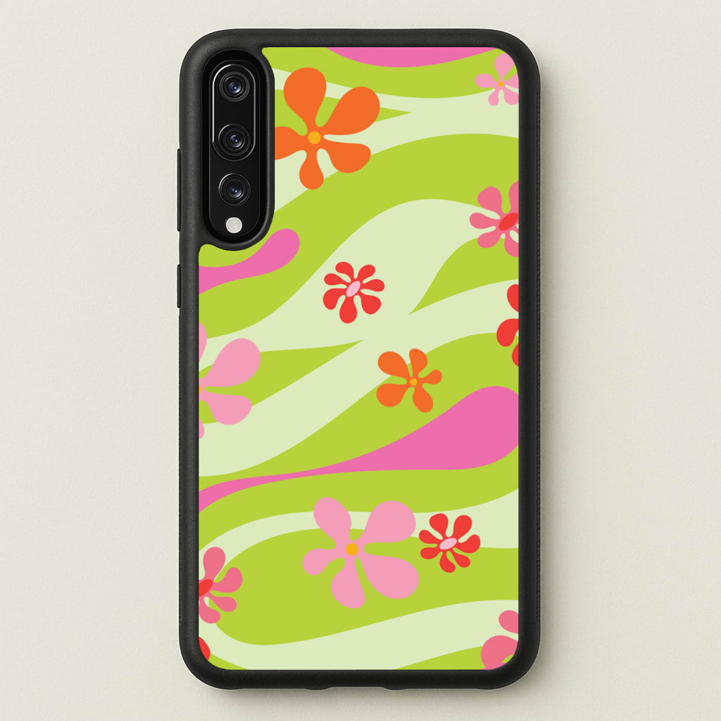 Retro Flowers Pattern - Spring Phone Case for Huawei P20 Pro