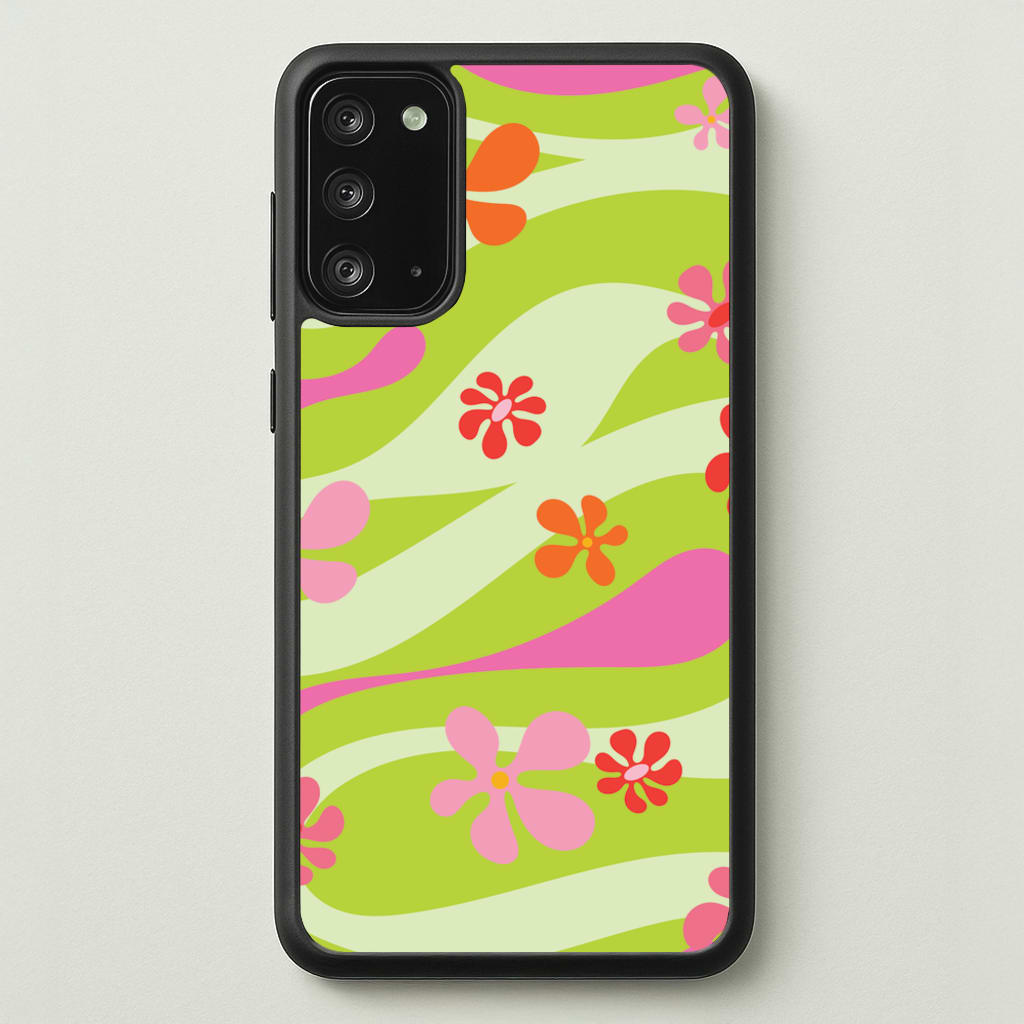 Retro Flowers Pattern - Spring Phone Case for Galaxy Note 20