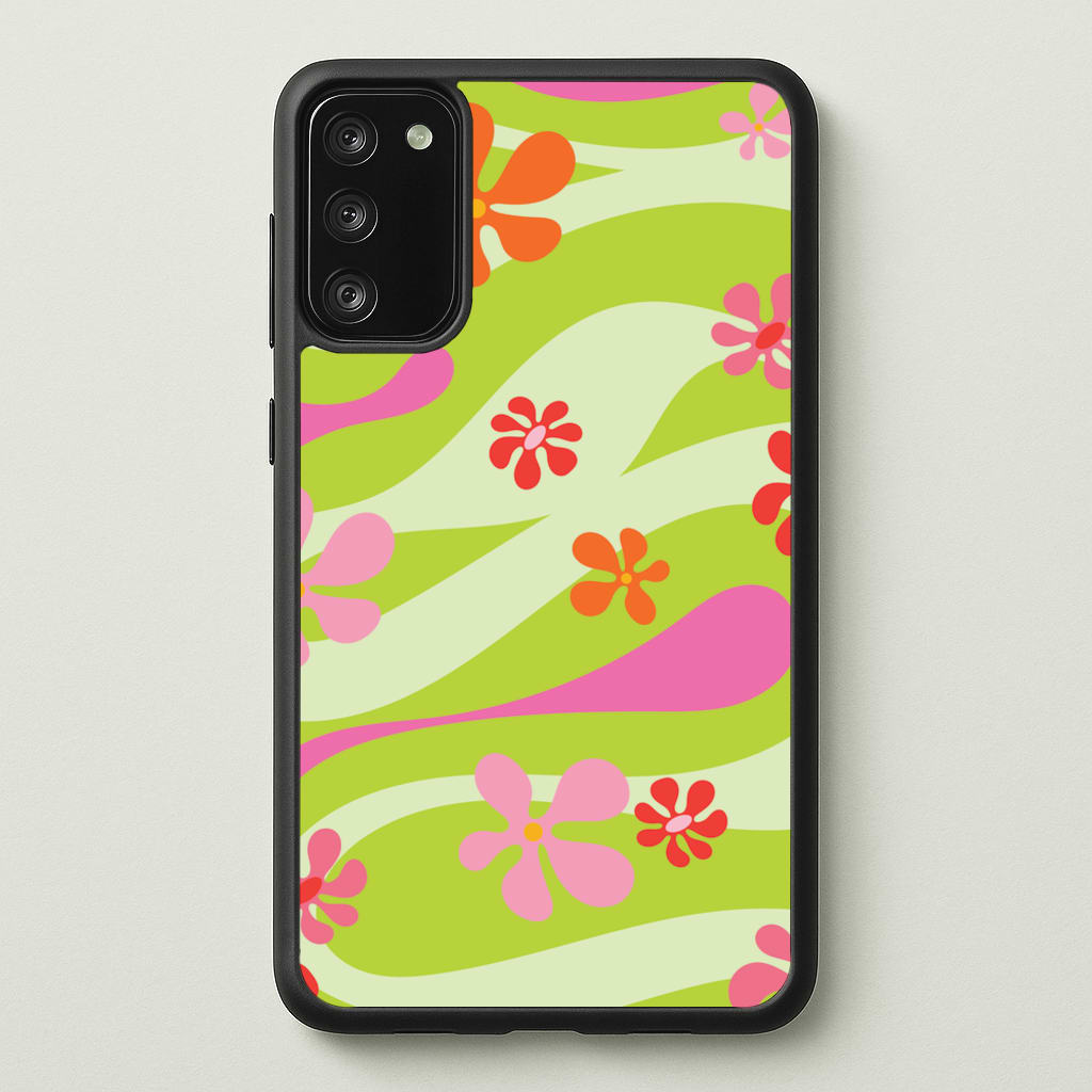 Retro Flowers Pattern - Spring Phone Case for Galaxy S20FE