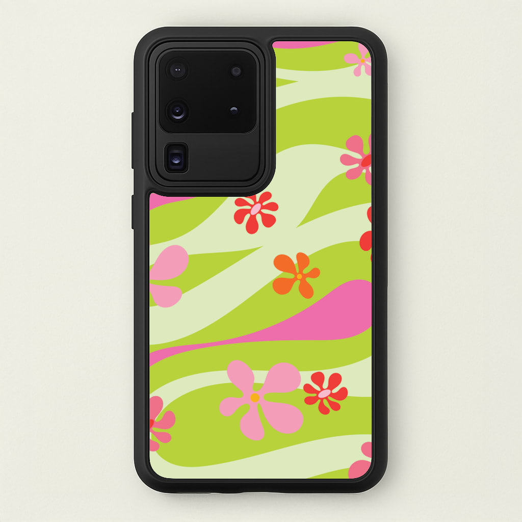 Retro Flowers Pattern - Spring Phone Case for Galaxy S20 Ultra