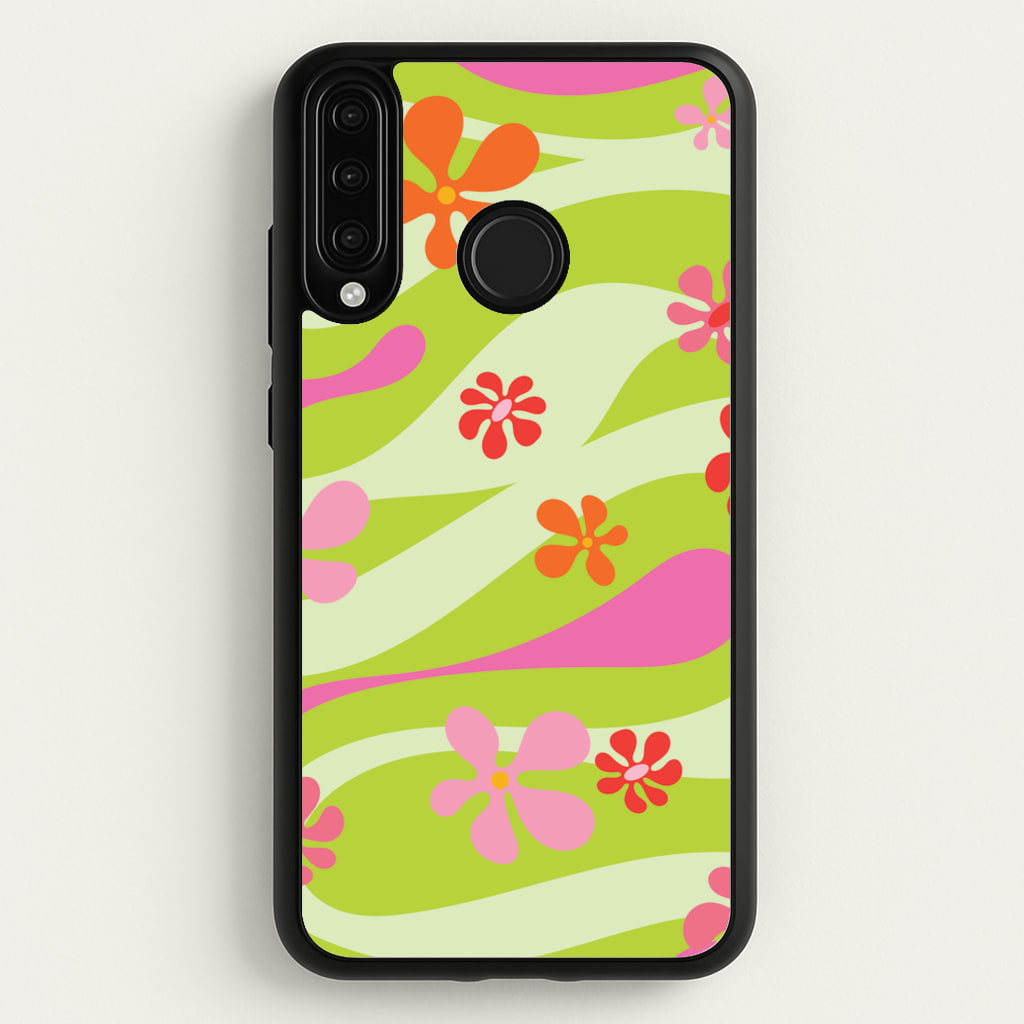 Retro Flowers Pattern - Spring Phone Case for Huawei P30 Lite