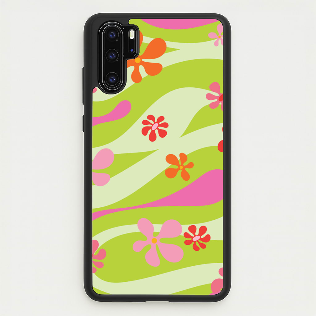 Retro Flowers Pattern - Spring Phone Case for Huawei P30 Pro