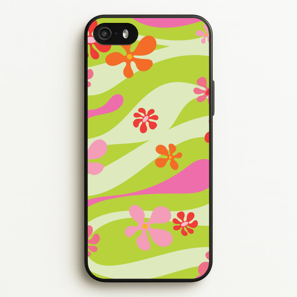 Retro Flowers Pattern - Spring Phone Case for iPhone 5 / 5s / SE 2016