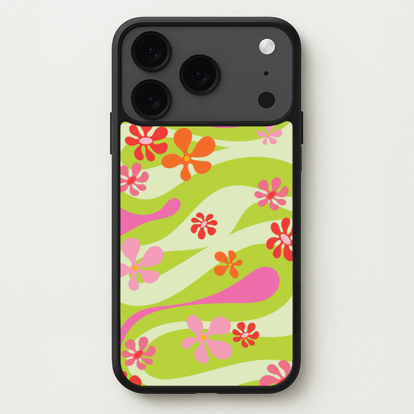 Retro Flowers Pattern Phone Case for iPhone 17 Pro Max