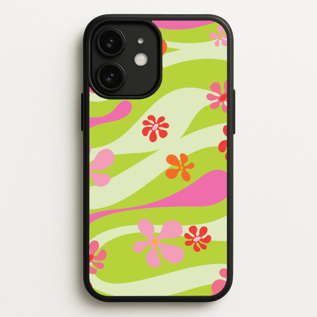 Retro Flowers Pattern - Spring Phone Case for iPhone 11