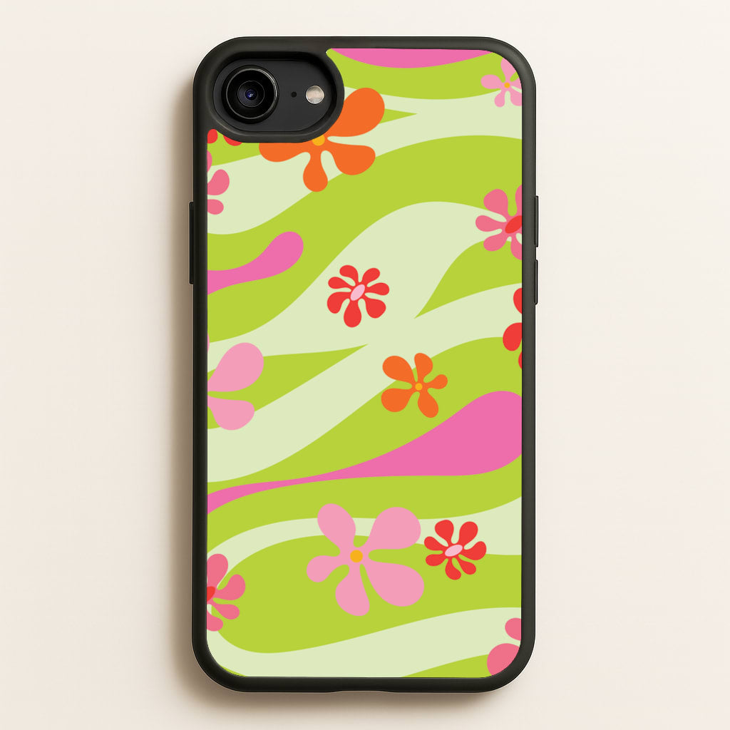 Retro Flowers Pattern - Spring Phone Case for iPhone 6 / 7 / 8 / SE