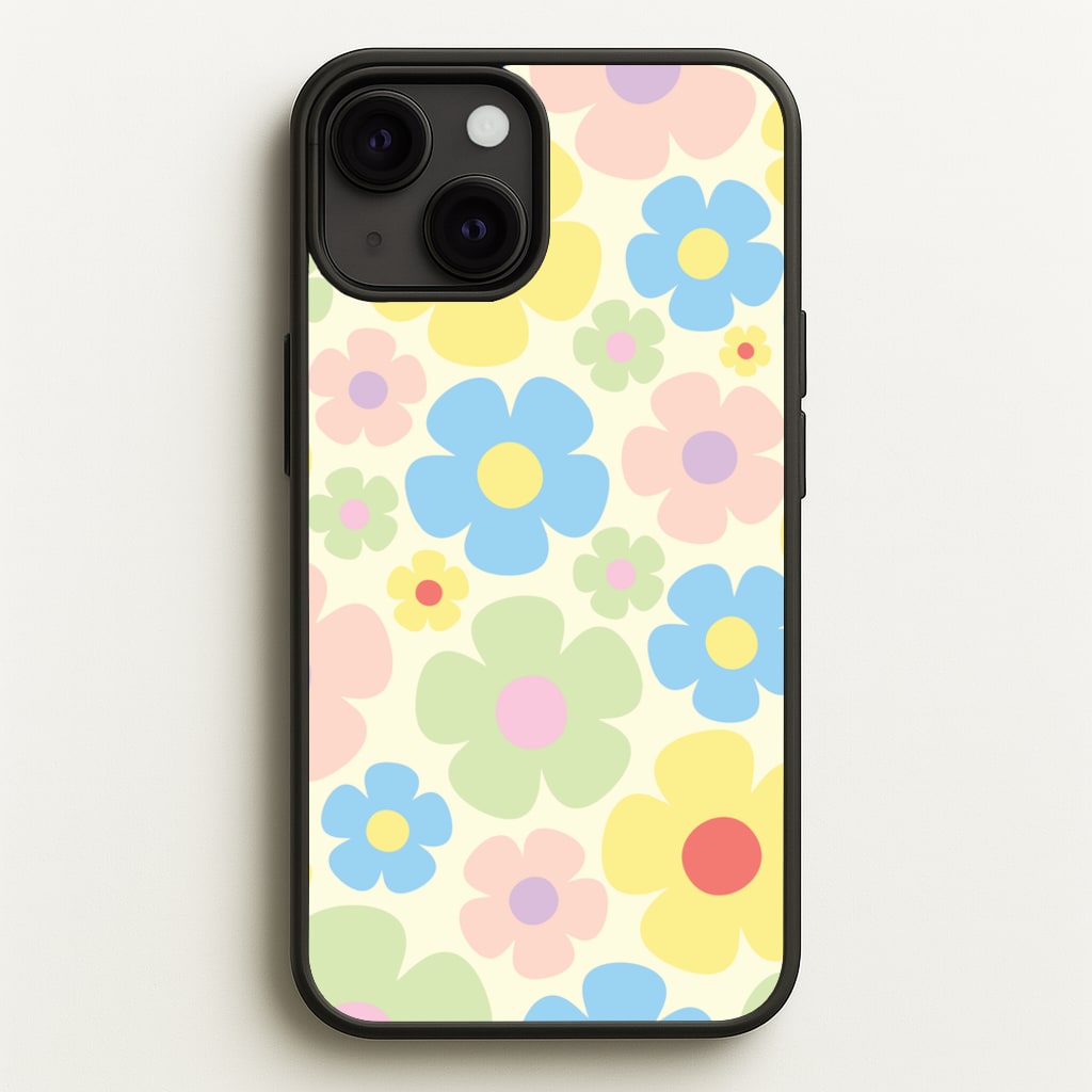 Rainbow Flowers Pattern - Spring Phone Case for iPhone 13 Mini