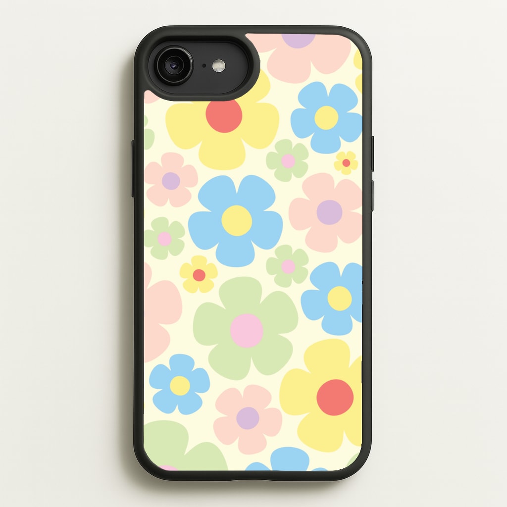 Rainbow Flowers Pattern - Spring Phone Case for iPhone 6 Plus / 7 Plus / 8 Plus