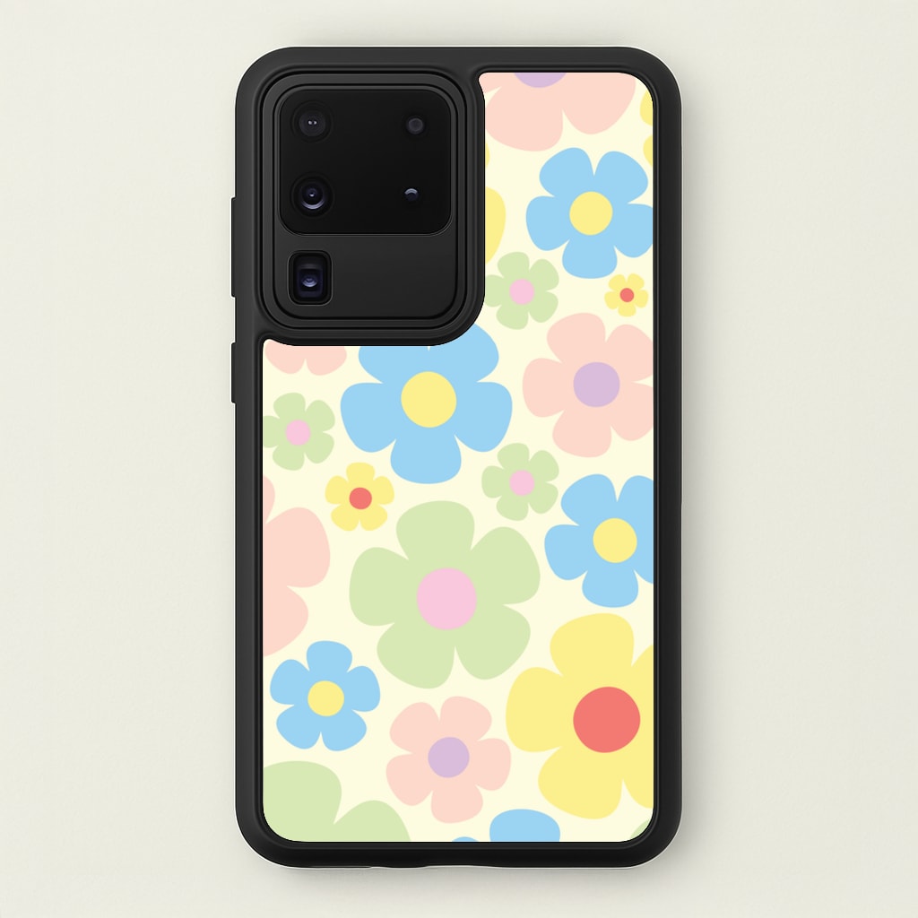 Rainbow Flowers Pattern - Spring Phone Case for Galaxy S20 Ultra
