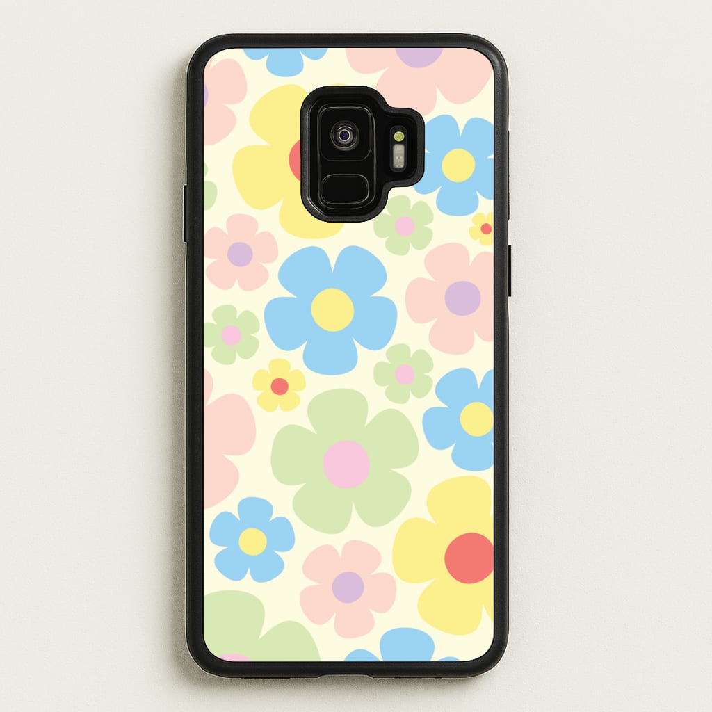 Rainbow Flowers Pattern - Spring Phone Case for Galaxy S9