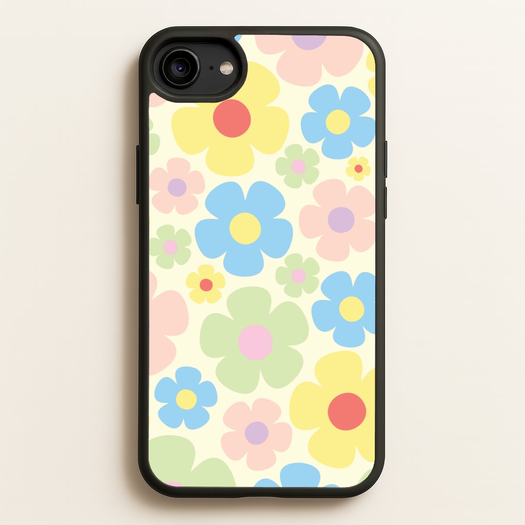 Rainbow Flowers Pattern - Spring Phone Case for iPhone 6 / 7 / 8 / SE