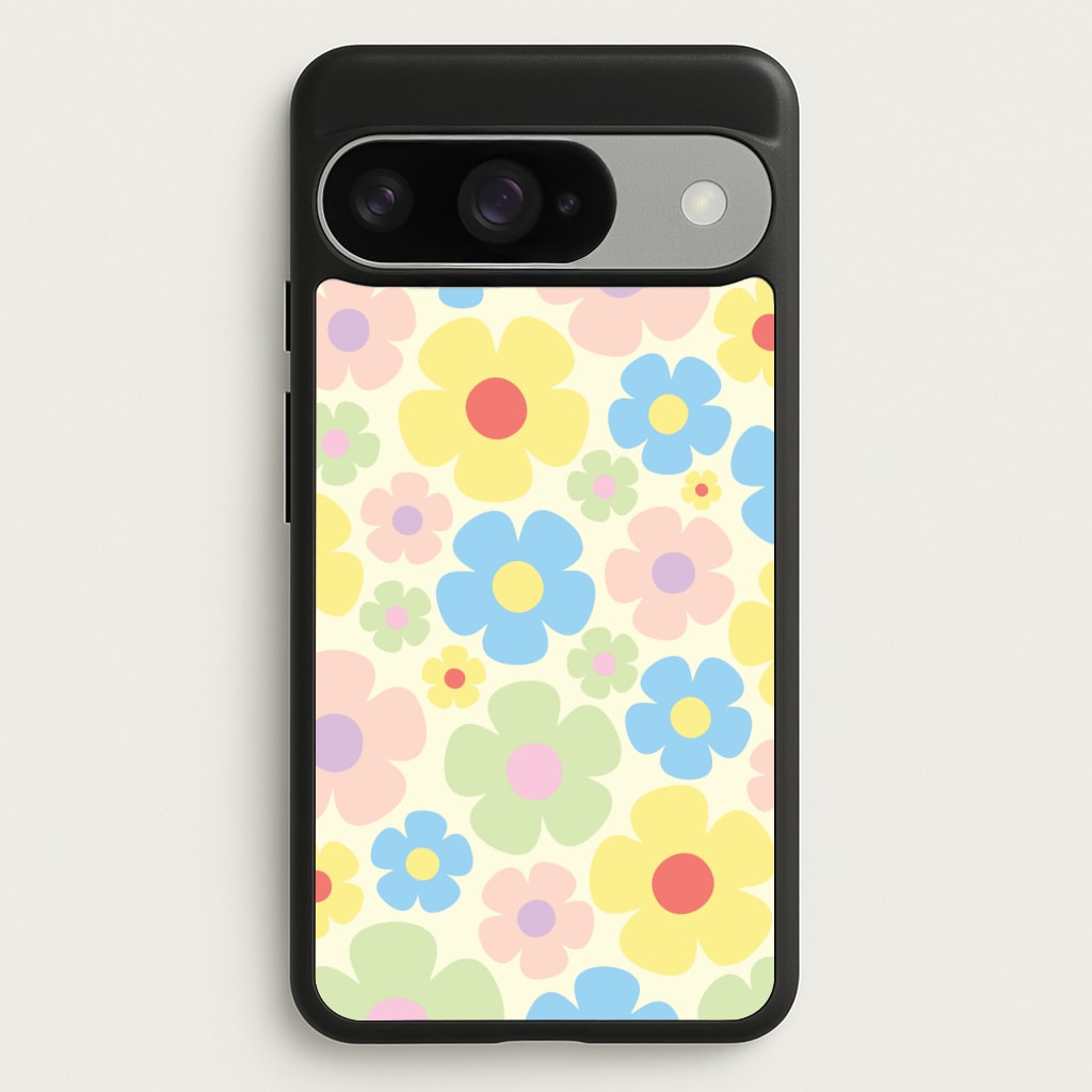 Rainbow Flowers Pattern Phone Case for Google Pixel 10 / 10 Pro