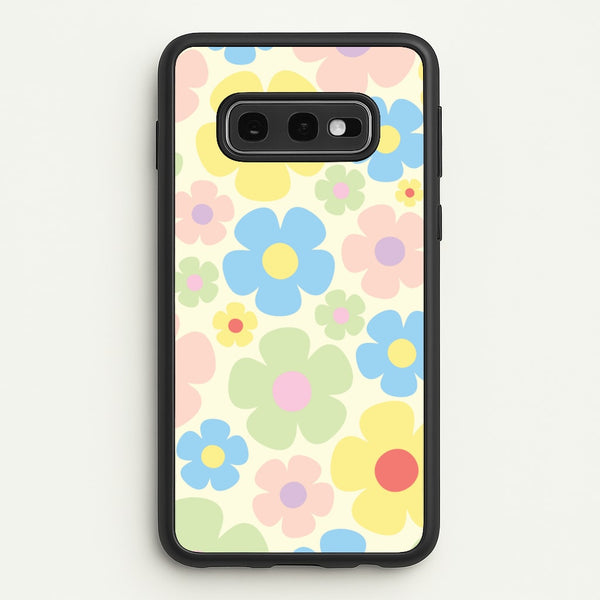 Rainbow Flowers Pattern - Spring Phone Case for Galaxy S10e