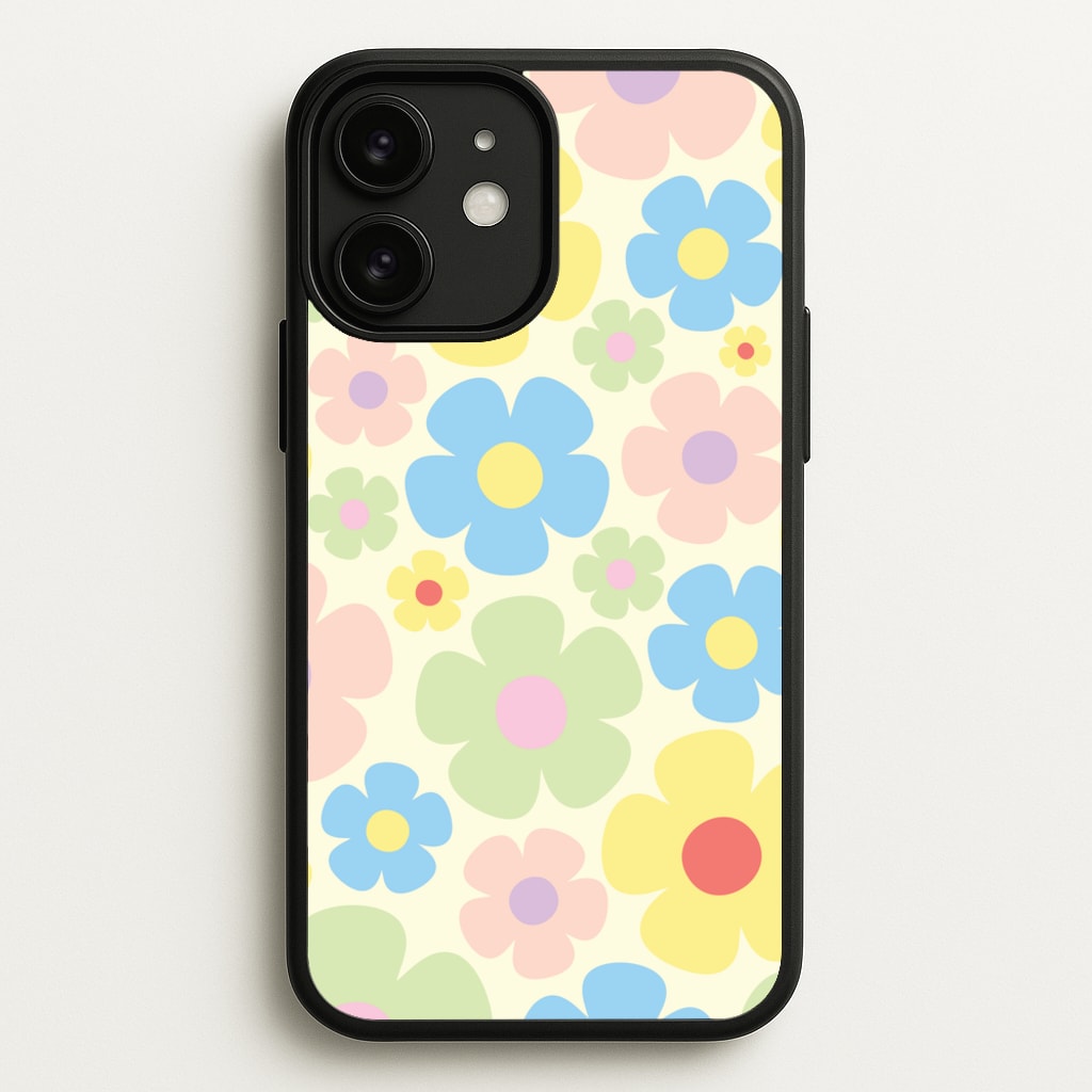 Rainbow Flowers Pattern - Spring Phone Case for iPhone 11